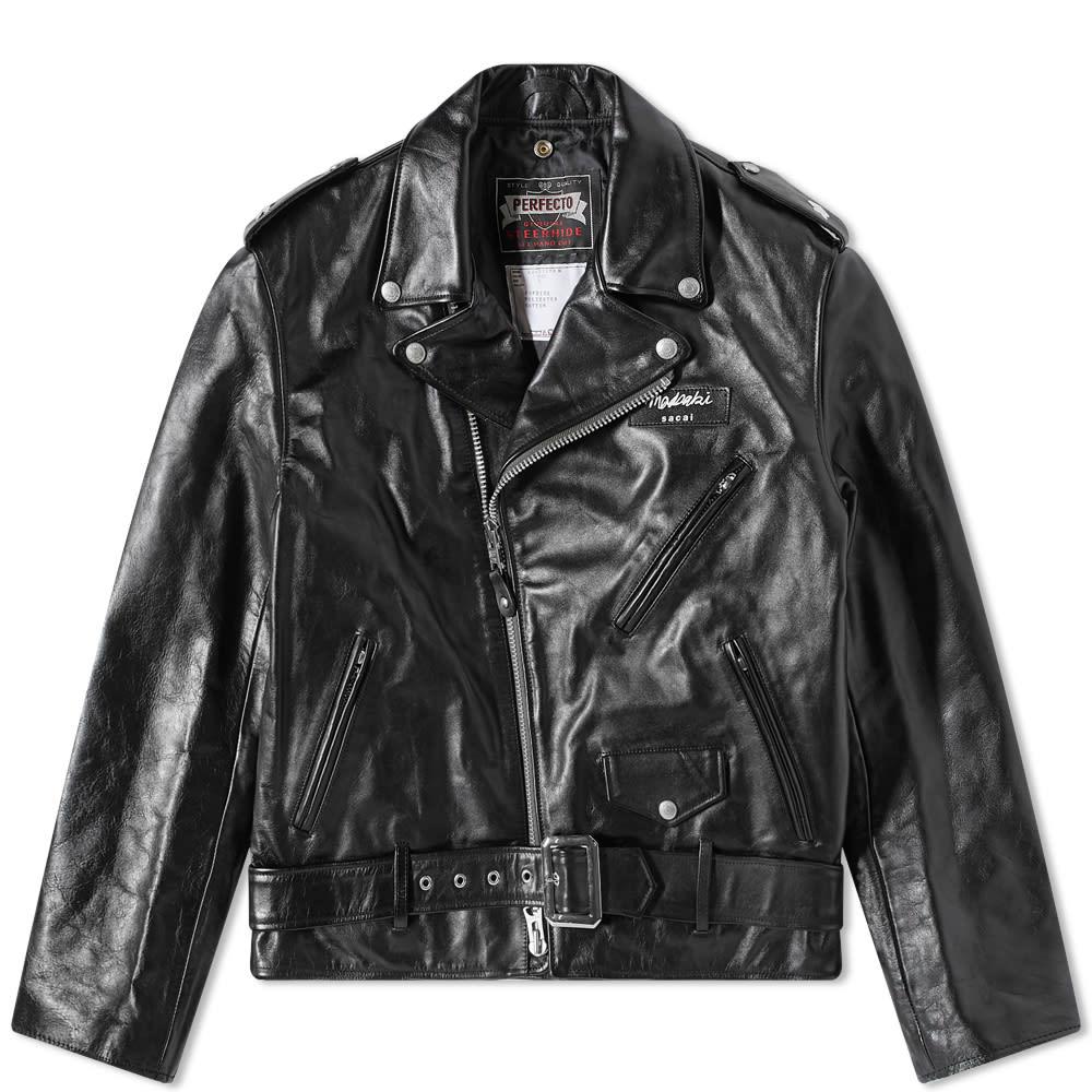 Sacai x Schott x MADSAKI Perfecto Leather Jacket by SACAI