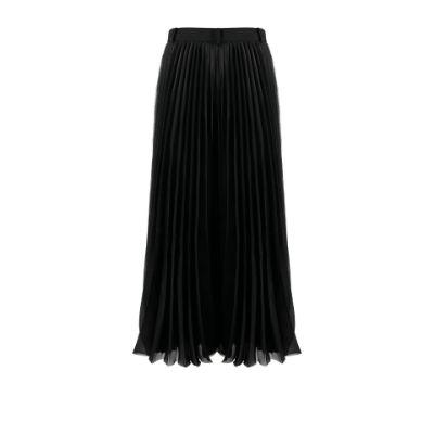 black pleated wide-leg trousers by SACAI