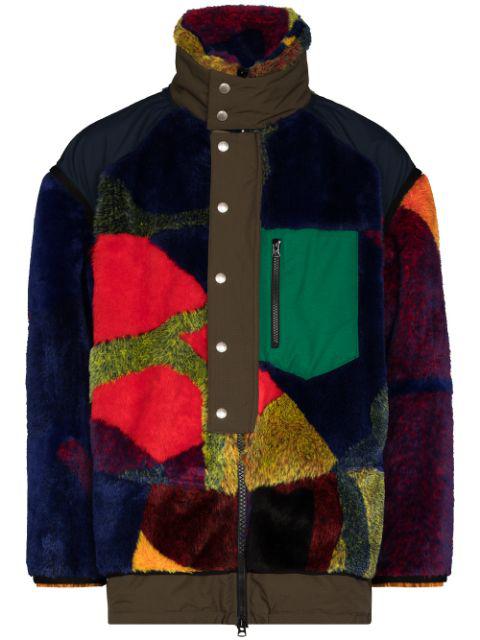 sacai KAWS Faux Fur Reversible Blouson 2 - ミリタリージャケット