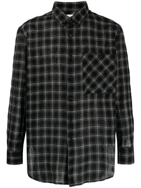 checked flannel shirt by SAINT LAURENT