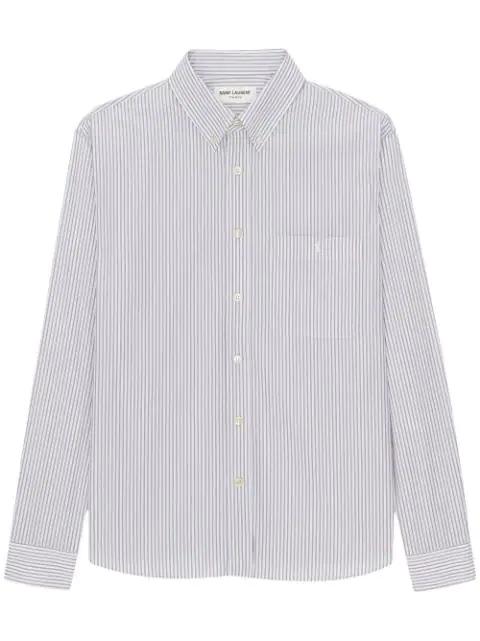 striped long-sleeve shirt by SAINT LAURENT