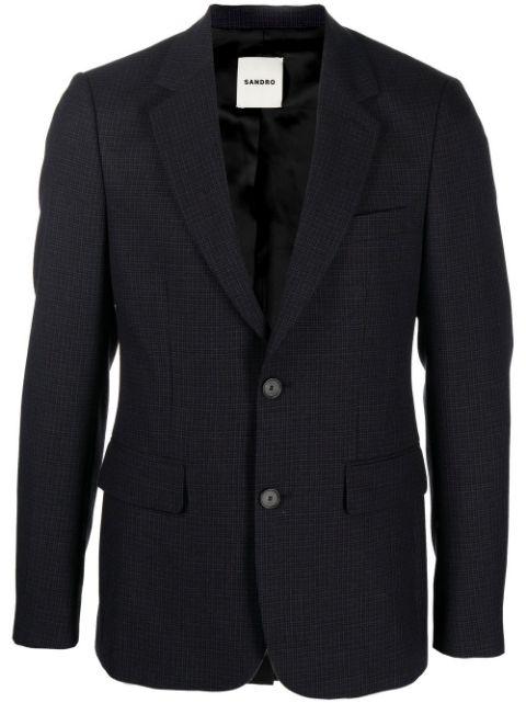 houndstooth single-breasted blazer by SANDRO PARIS