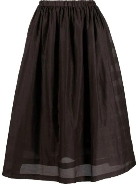 Gonna high-waisted midi skirt by SARA LANZI