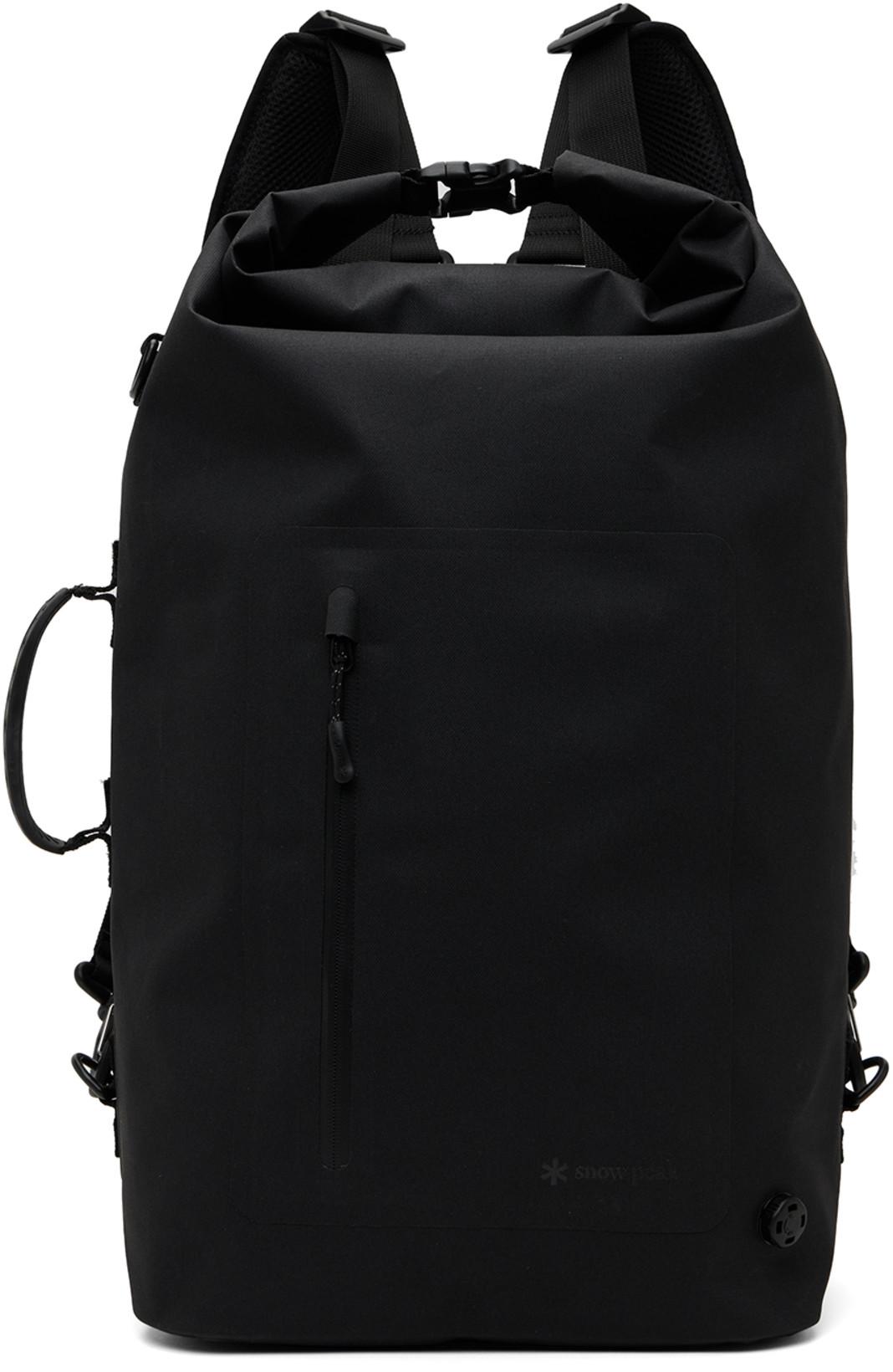 Black 4Way Dry Backpack by SNOW PEAK