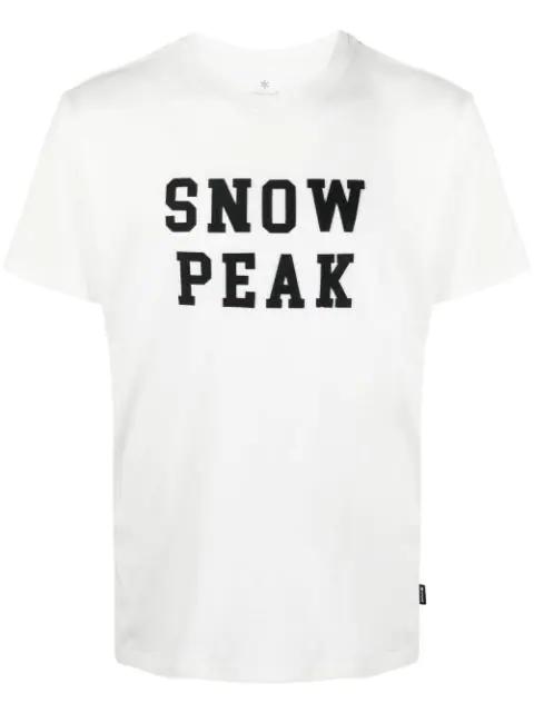 logo-print crew neck T-shirt by SNOW PEAK