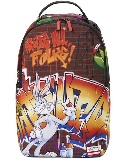 Looney Tunes print canvas backpack by SPRAYGROUND