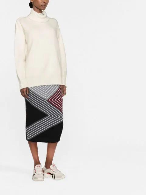 3D stripes wool skirt by STELLA MCCARTNEY