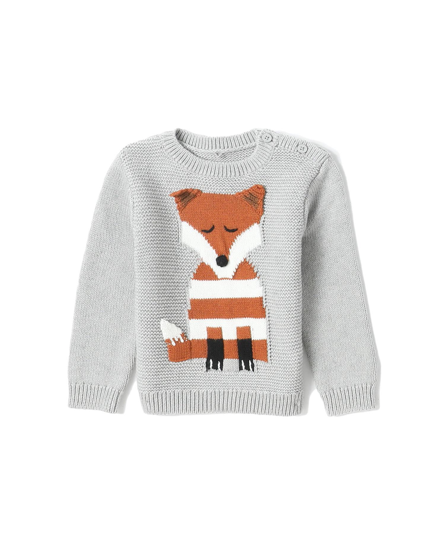 Knitted embroidered fox jumper by STELLA MCCARTNEY