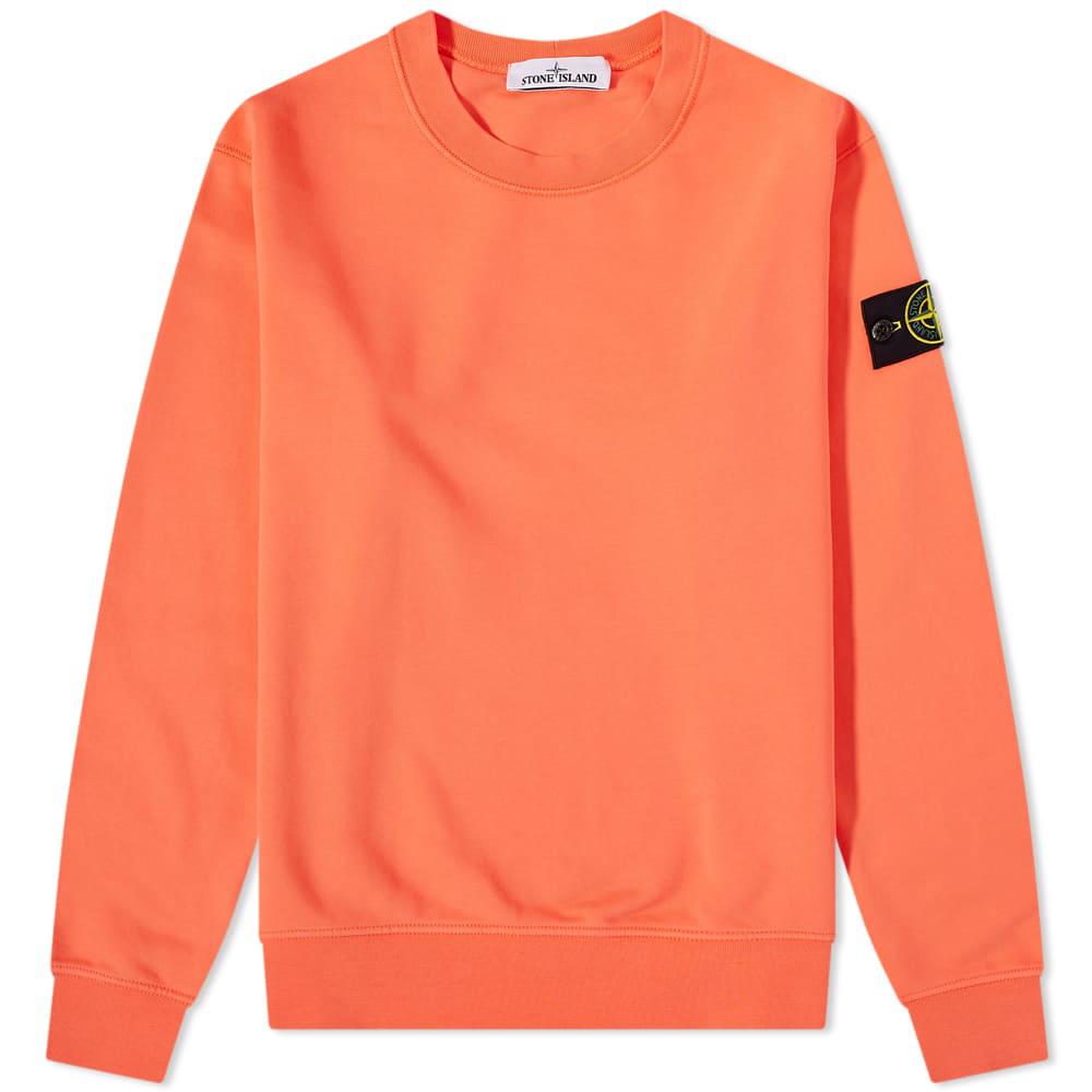 stone island garment dyed crew sweat