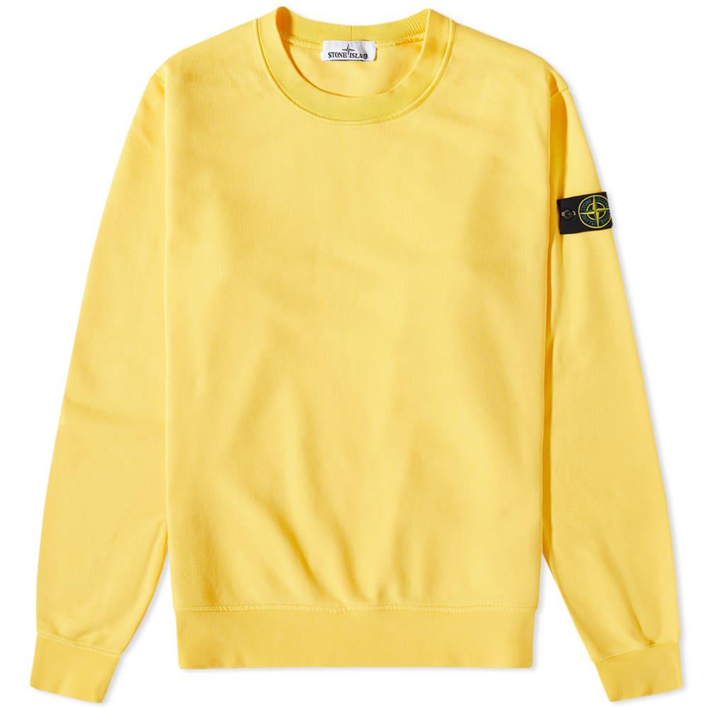 stone island garment dyed crew sweat