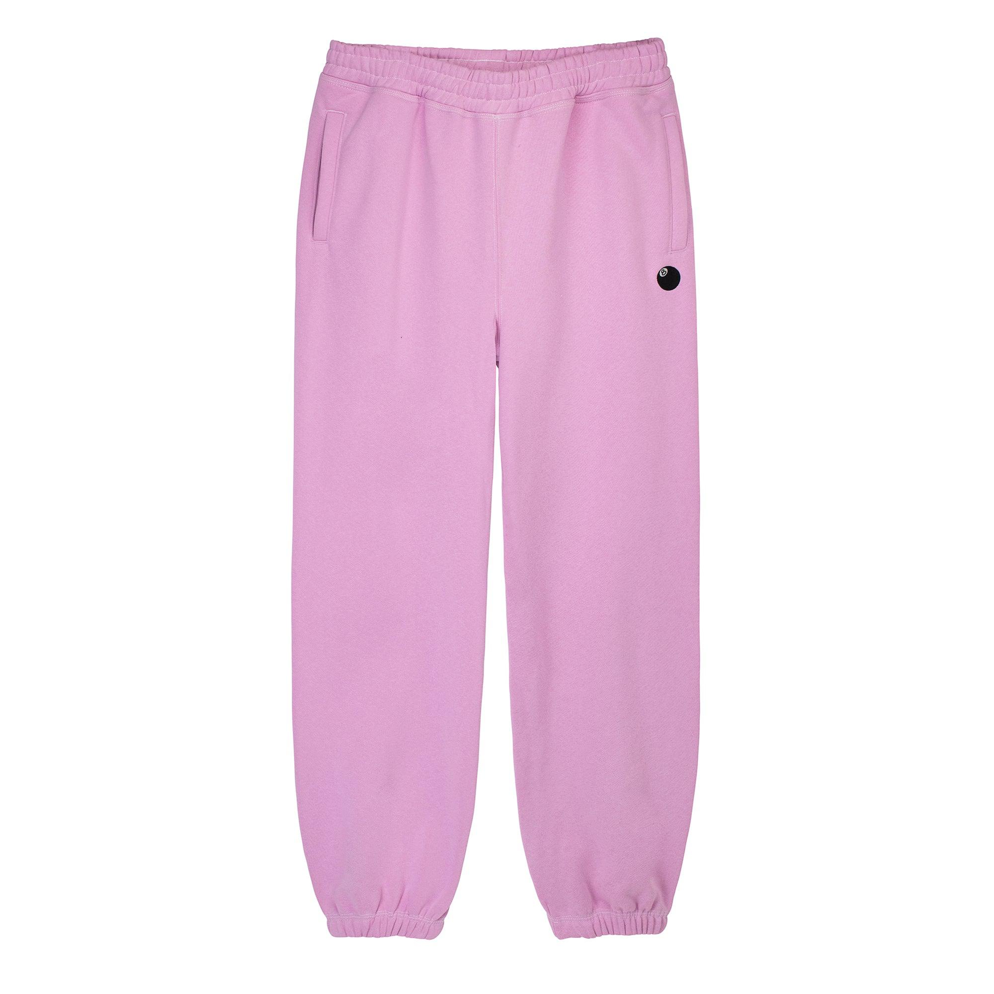 Stüssy 8 Ball App. Embroidered Pant (Pink) by STUSSY | jellibeans
