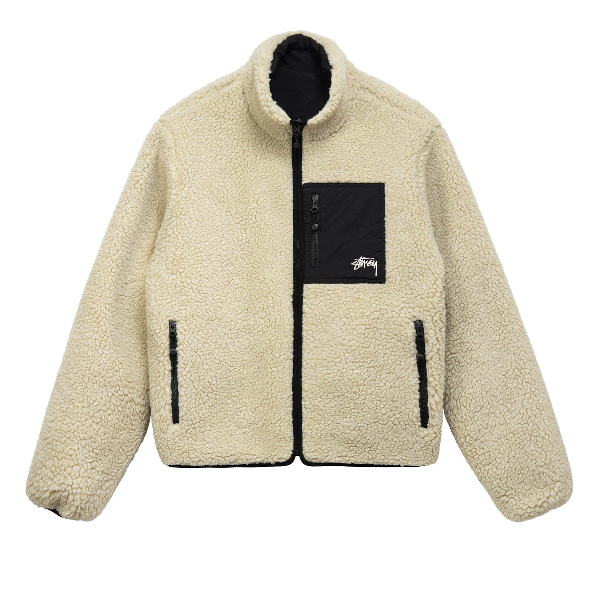 STUSSY 8BALL SHERPA JACKET XLサイズ フリース-