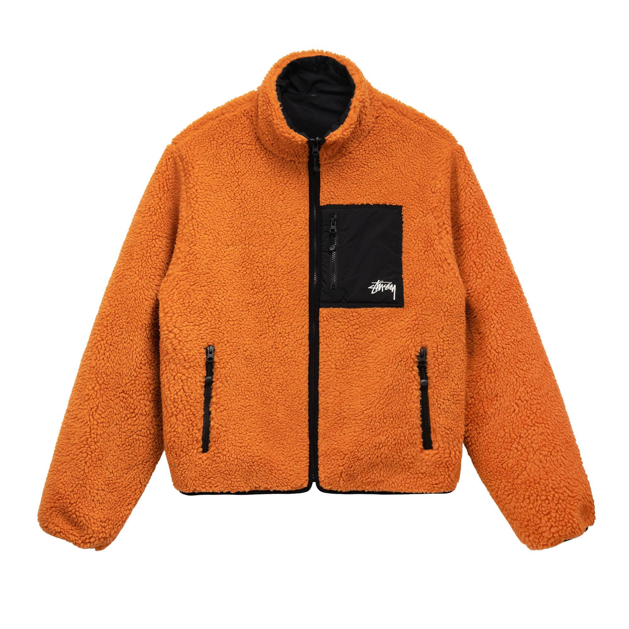 Stüssy 8 Ball Sherpa Jacket (Orange)