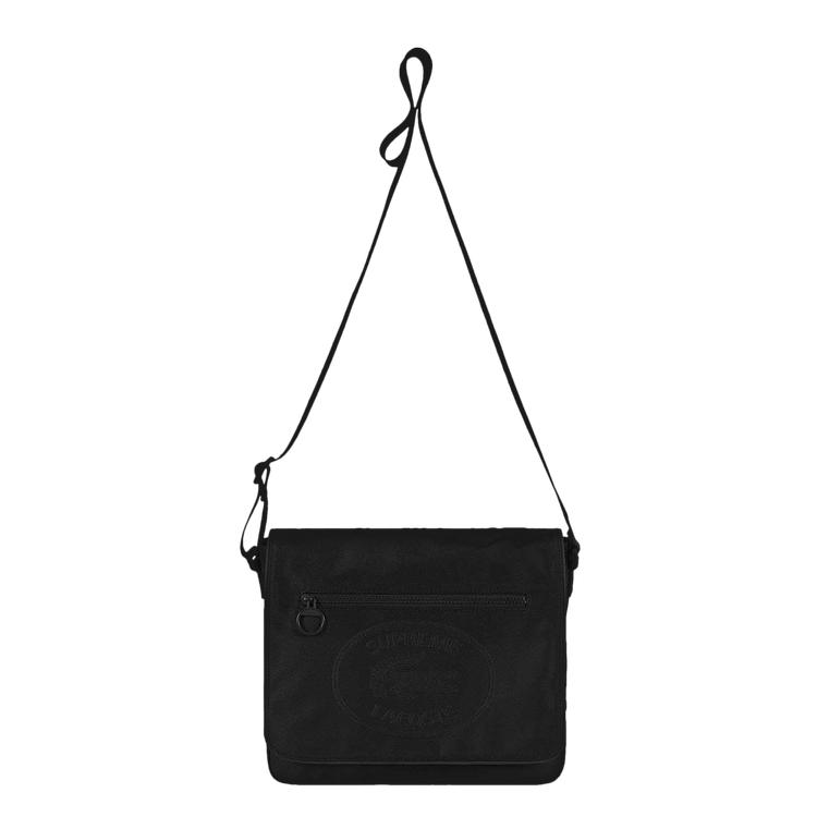 Supreme x Lacoste Small Messenger Bag 'Black' by SUPREME