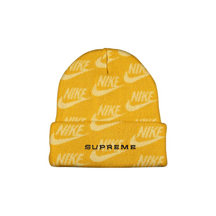 Supreme x New Era Box Logo Beanie 'Yellow' by SUPREME | jellibeans