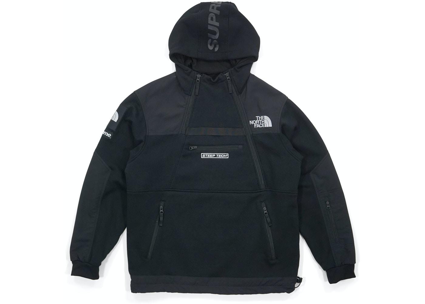 The North Face Steep Tech Hooded Sweatshirt Black by SUPREME 