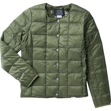 taion crew neck button down jacket