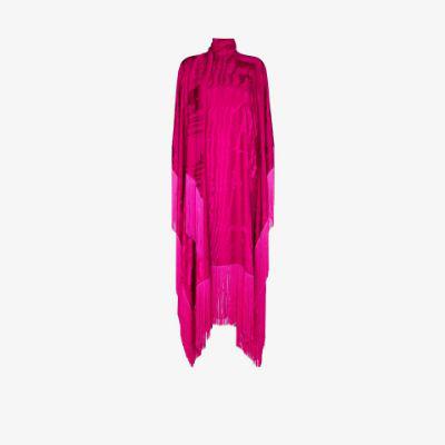 Pink Mrs Ross fringed maxi dress by TALLER MARMO