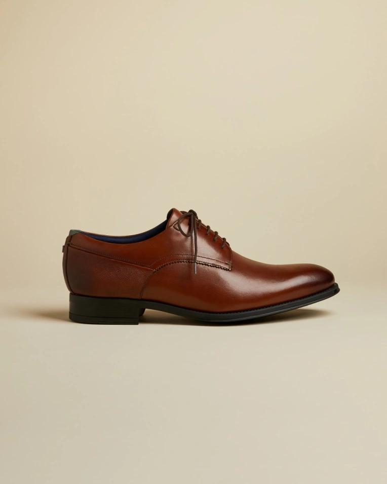 Suede Lace Up Shoes - LAWTON - Brown by 