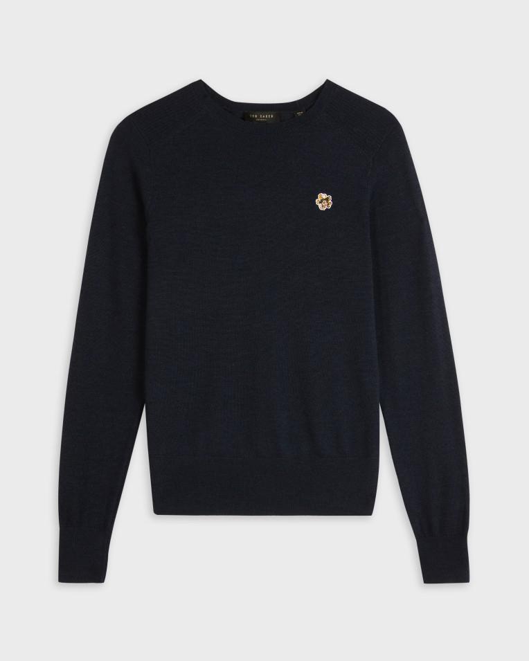 Merino Wool V Neck Jumper - ABIYGAL 