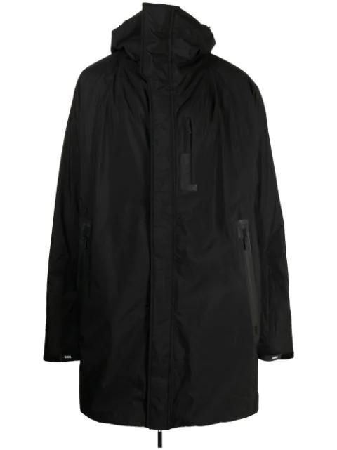 Banff OS hoodied mid-length coat by TEMPLA