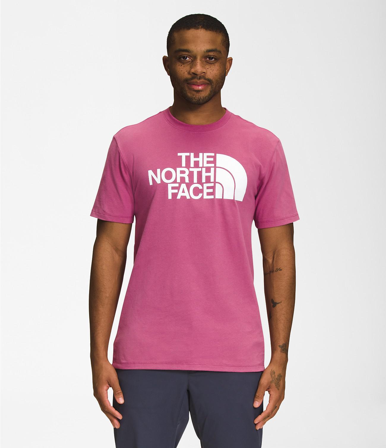 the north face men's short sleeve half dome tee