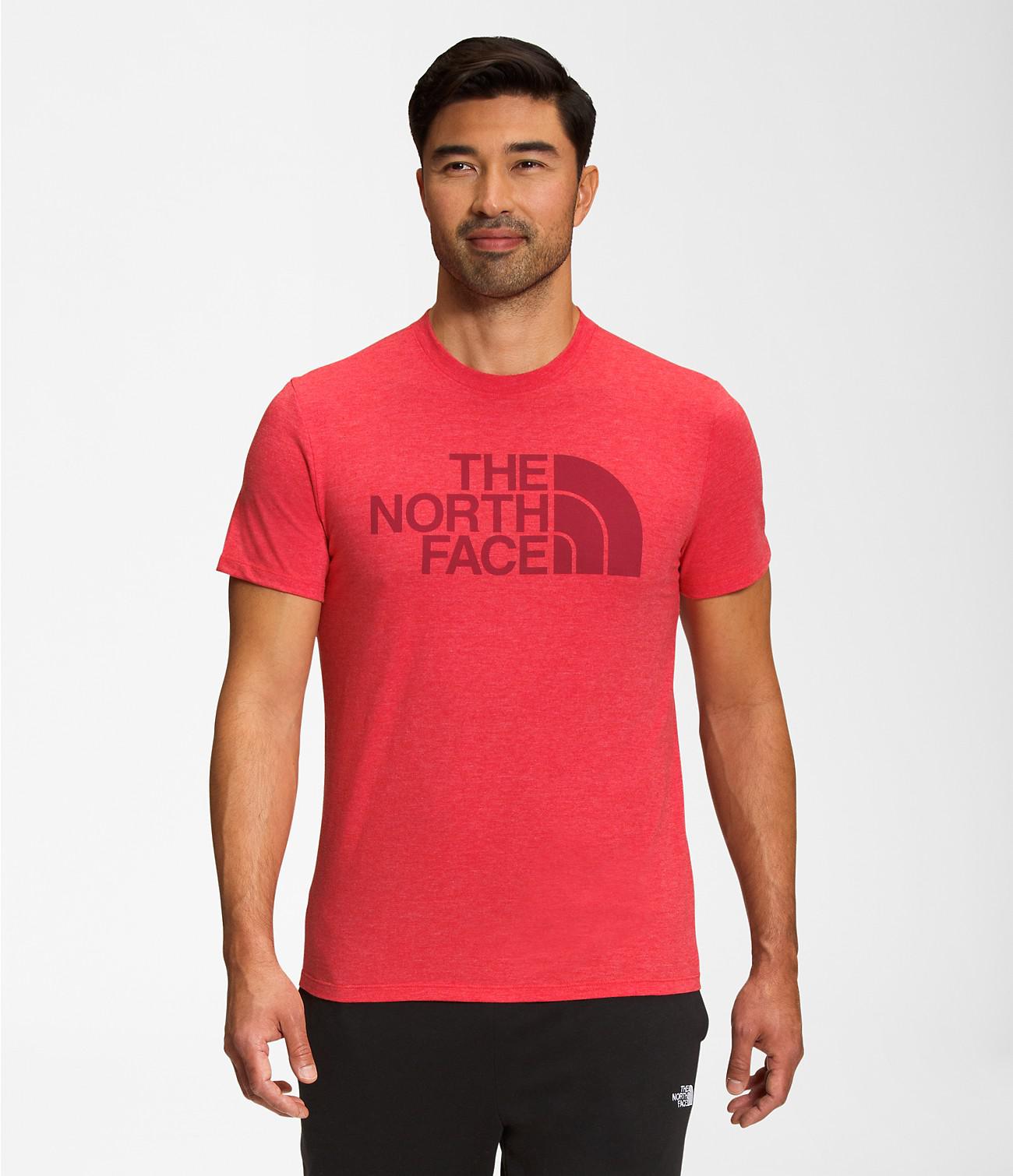 north face tri blend pocket tee