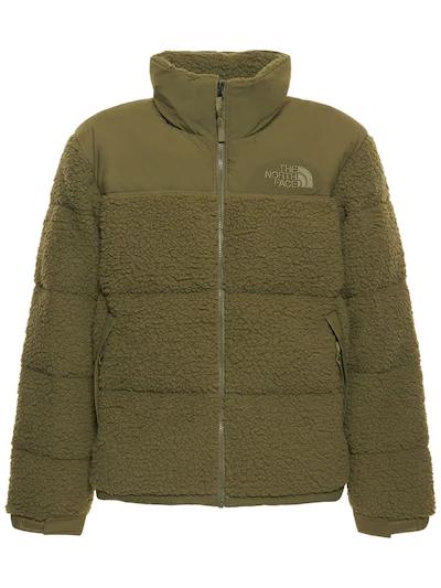 army green north face coat