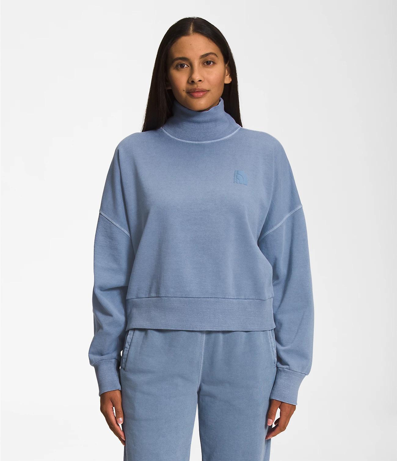 north face mock neck pullover