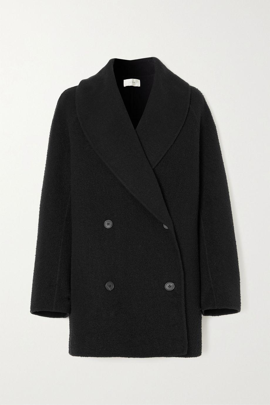 the row polli double breasted wool blend coat