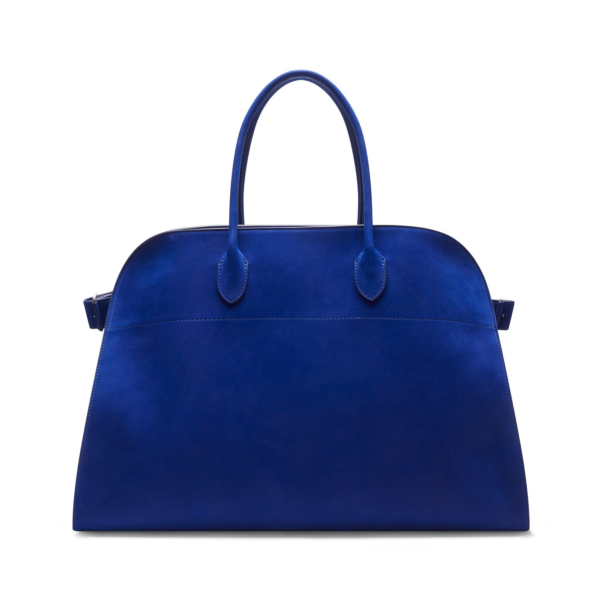 Womens Tote bags The Row Tote bags The Row Margaux 17 Suede Tote Bag in Blue 