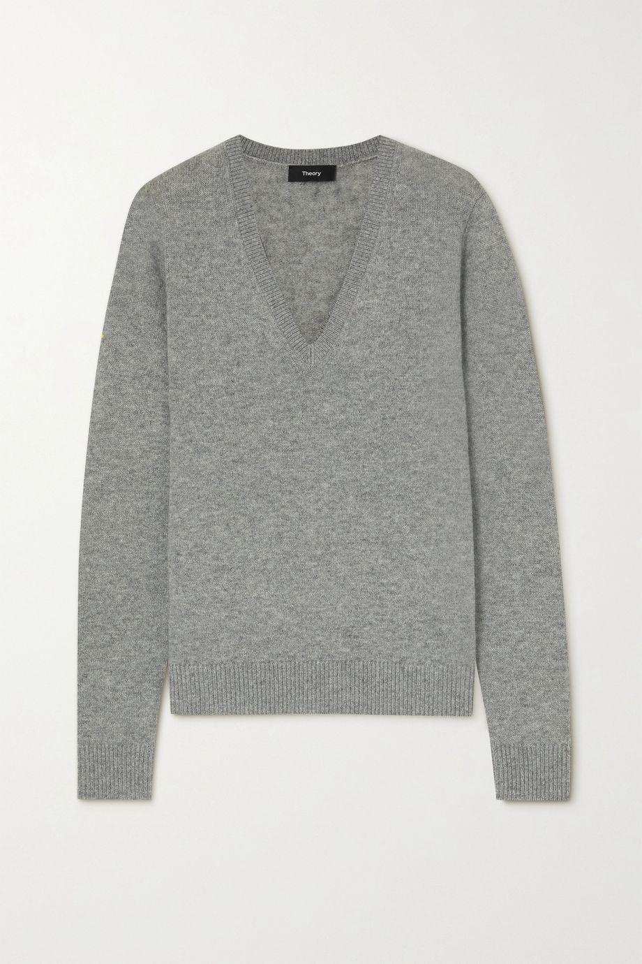 Lace-up cashmere sweater by THEORY 