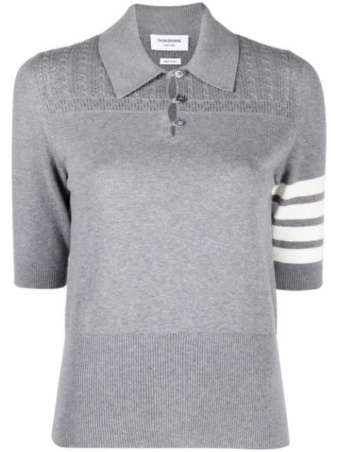 Hector 4-Bar polo top by THOM BROWNE