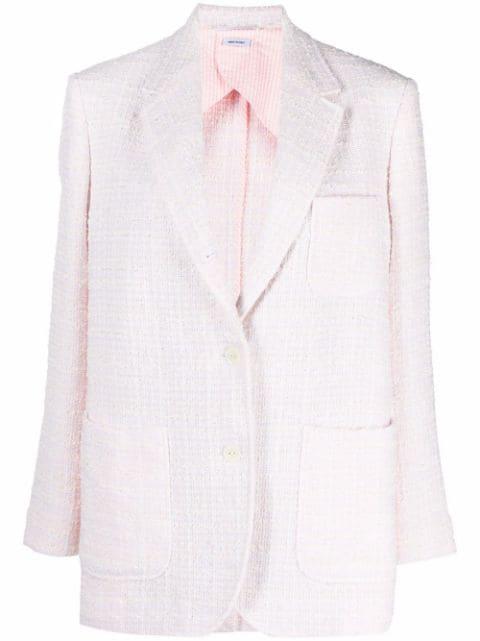 single-breasted tweed jacket by THOM 