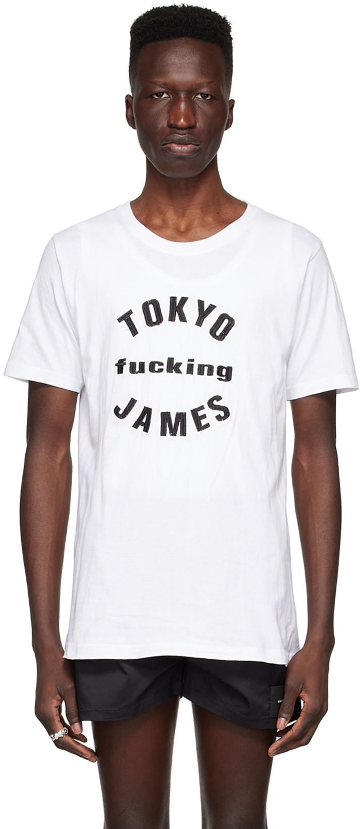 White Cotton T-Shirt by TOKYO JAMES