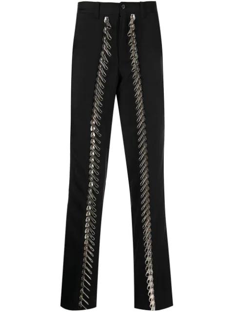zip-detail tailored trousers by TOKYO JAMES