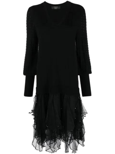sequin-embellished tulle dress by TWINSET