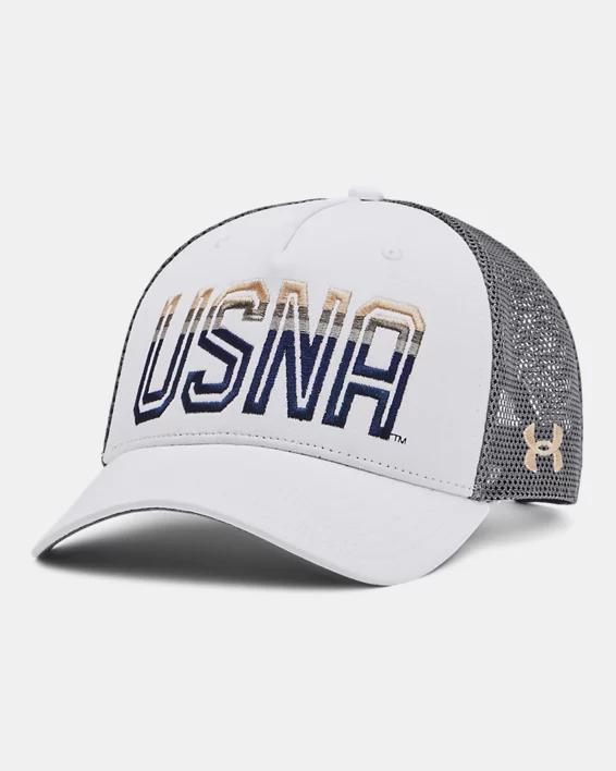Unisex UA Washed Twill Collegiate Trucker Hat by UNDER ARMOUR