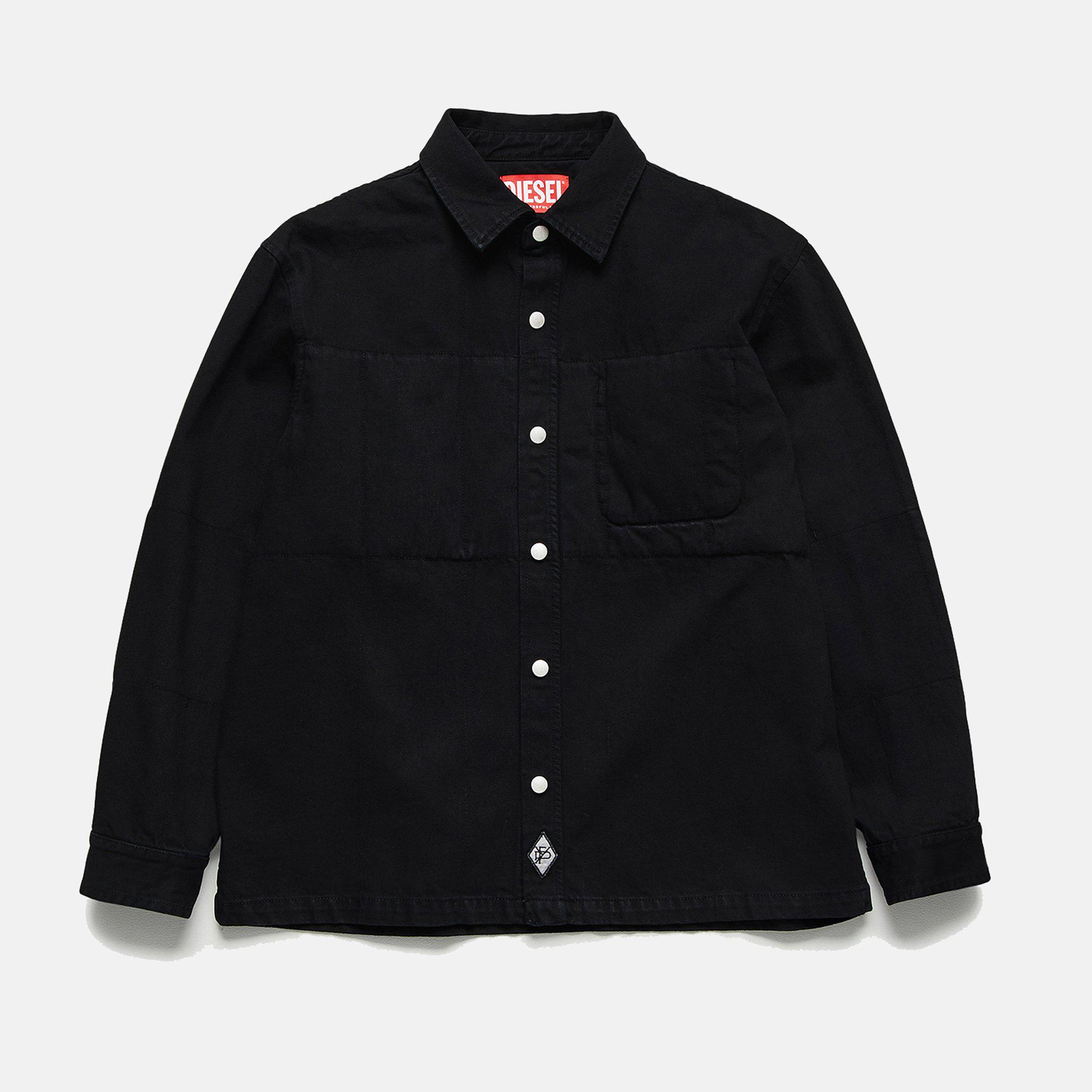 GR Uniforma x Diesel Camicia Jacket (Dyed Black) by UNIFORMA