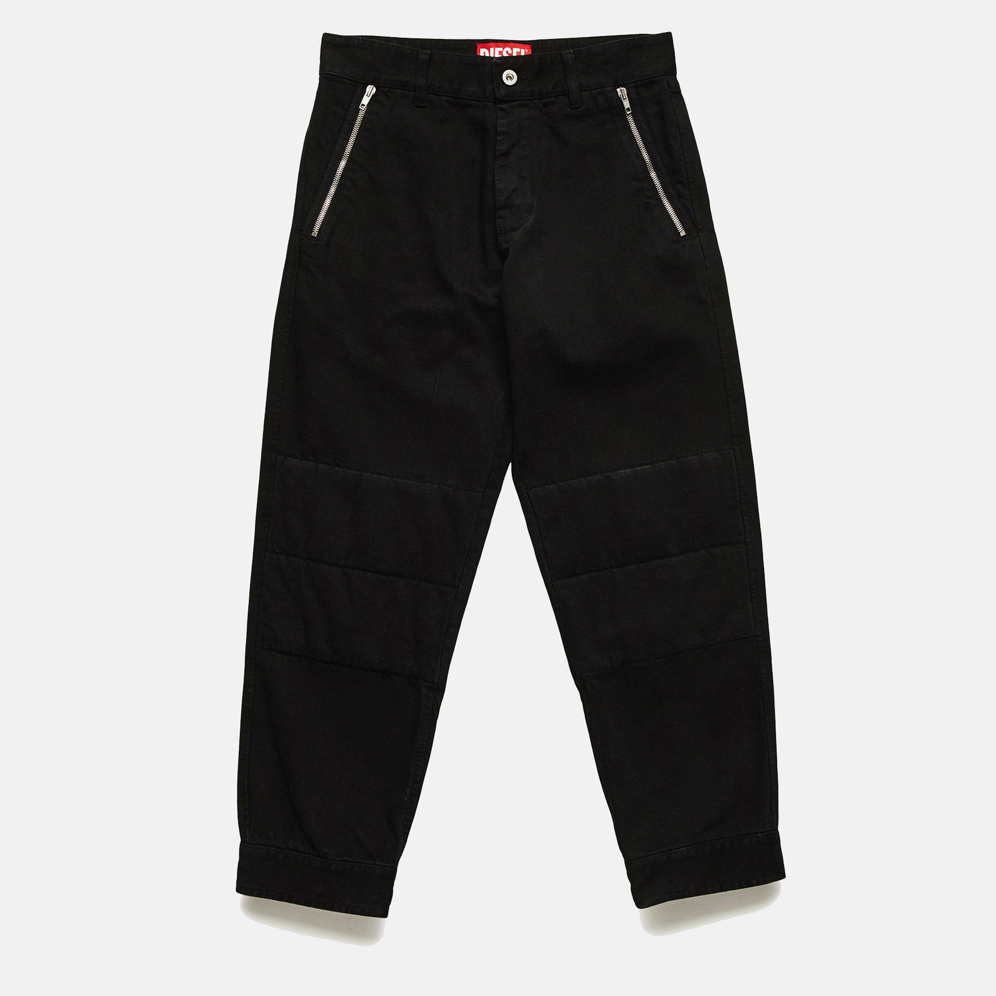 GR Uniforma x Diesel Denim Padded Pants (Dyed Black) by UNIFORMA