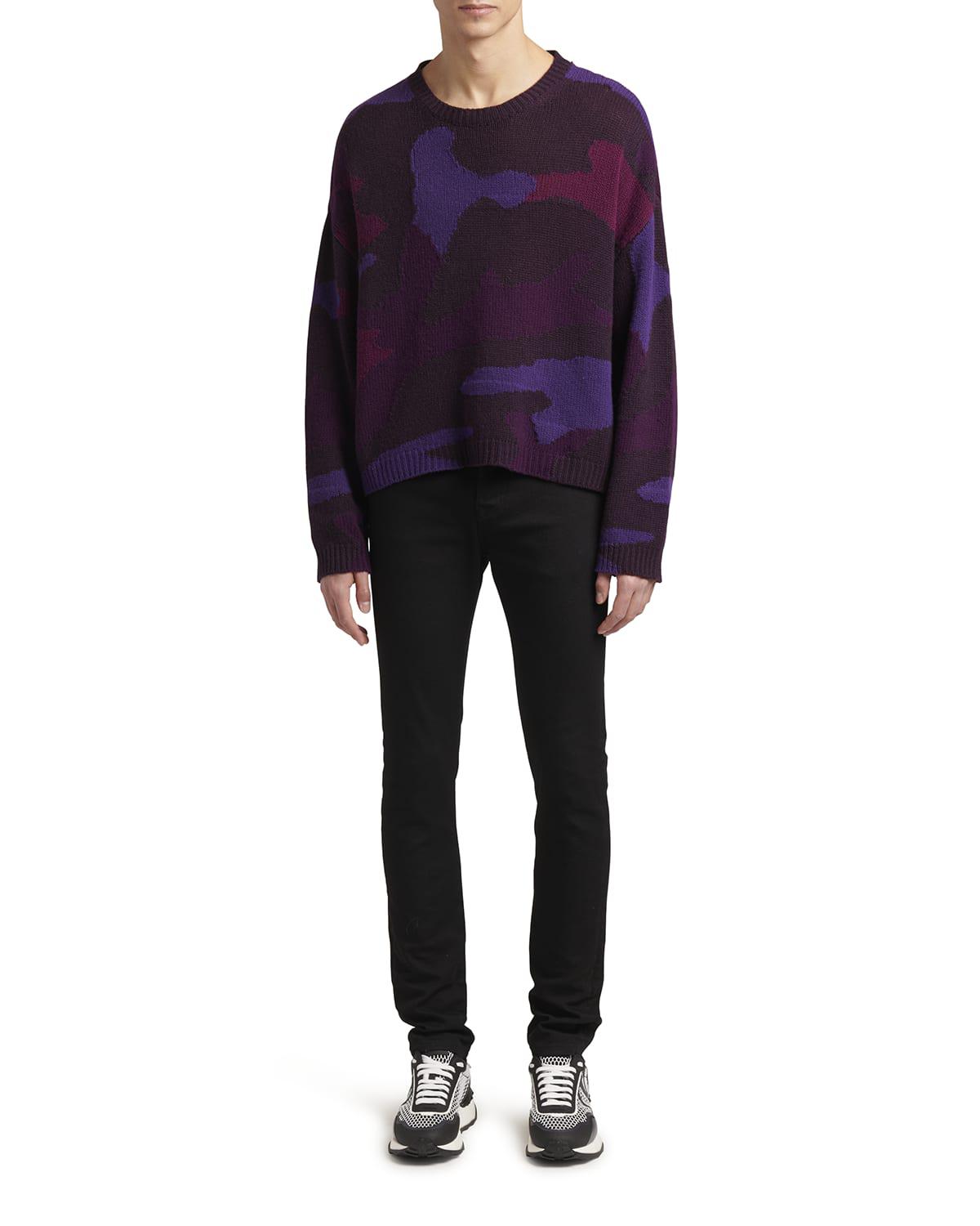 Men's Oversized Camo Sweater by VALENTINO