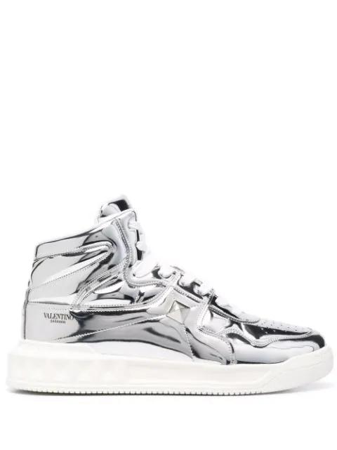 One Stud mid-top sneakers by VALENTINO