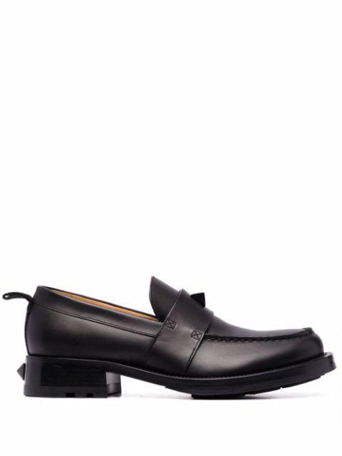 Roman Stud leather loafers by VALENTINO