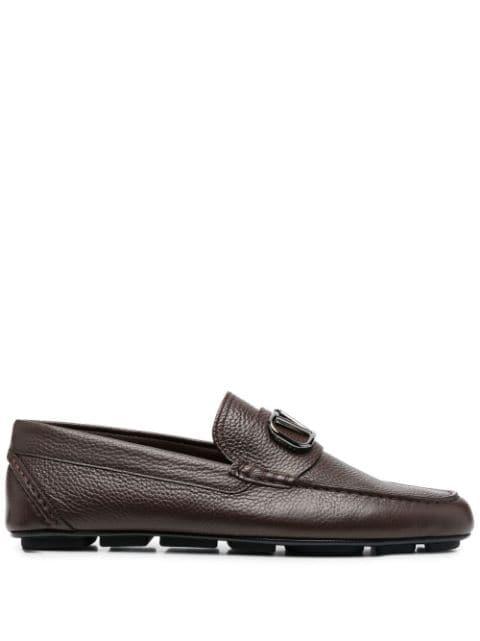 VLOGO leather loafers by VALENTINO
