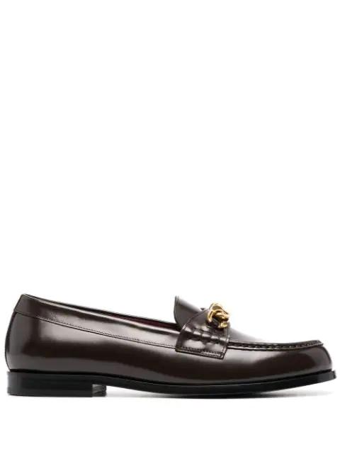 VLogo leather loafers by VALENTINO