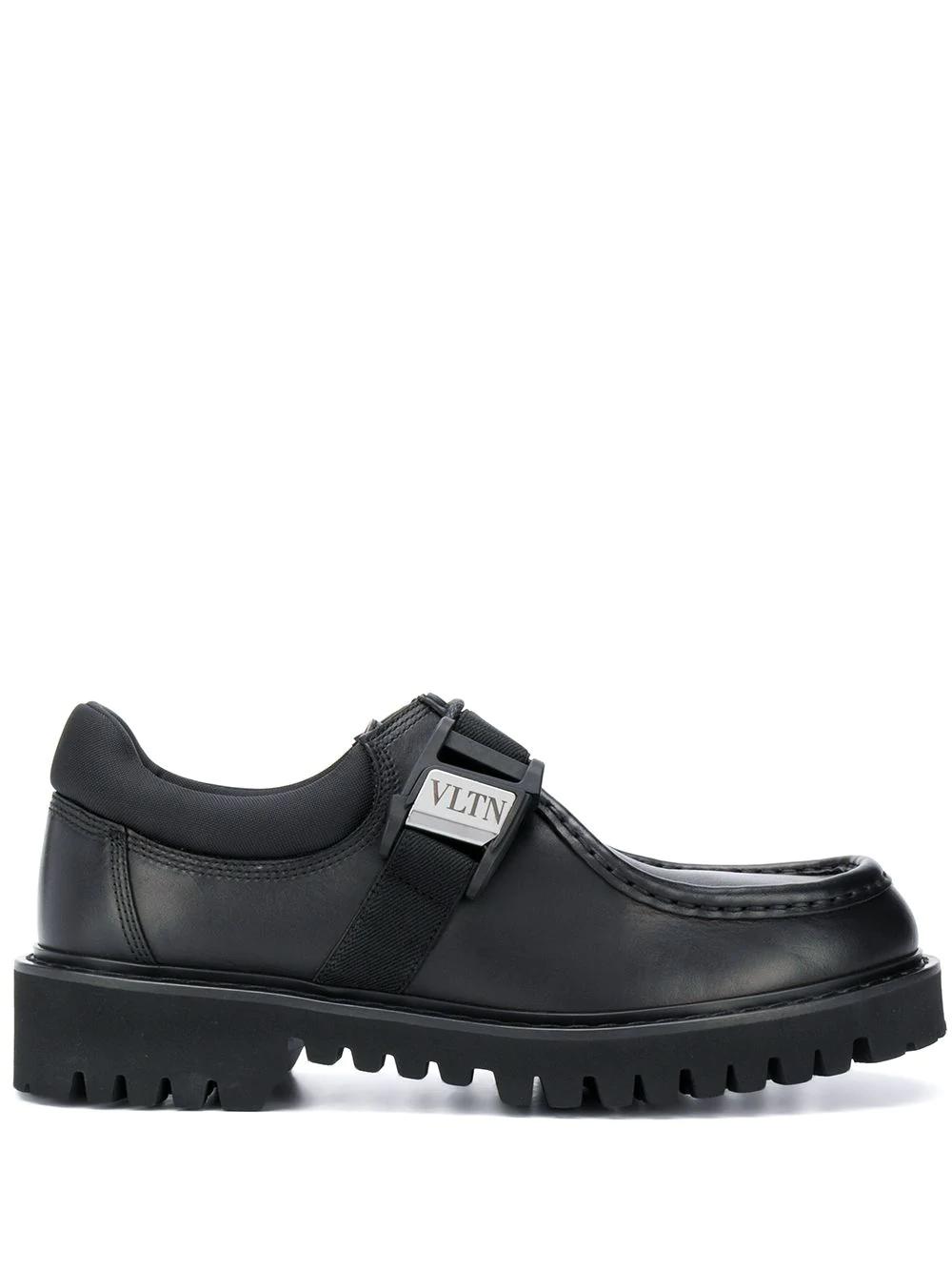logo buckle detail chunky loafers by VALENTINO