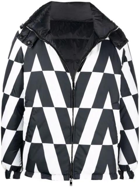 monogram-print padded jacket by VALENTINO