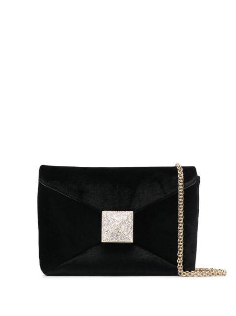 small One-Stud leather clutch by VALENTINO