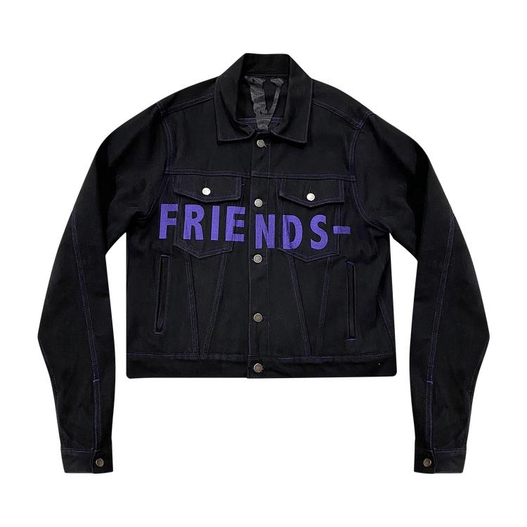 Vlone Friends Denim Jacket 'Black/Purple' by VLONE