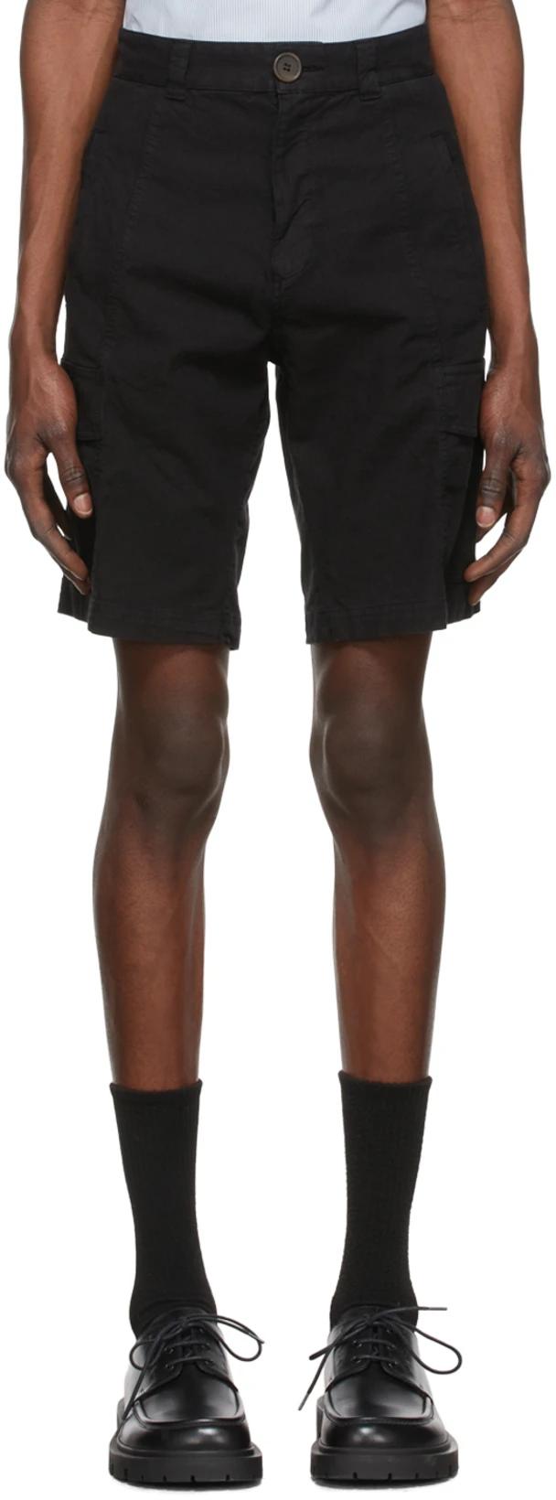 Black Cotton Shorts by WINNIE NEW YORK